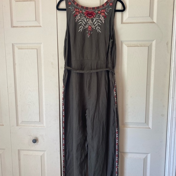 Johnny Was Bohemian LA Stevie Linen jumpsuit - Picture 12 of 14